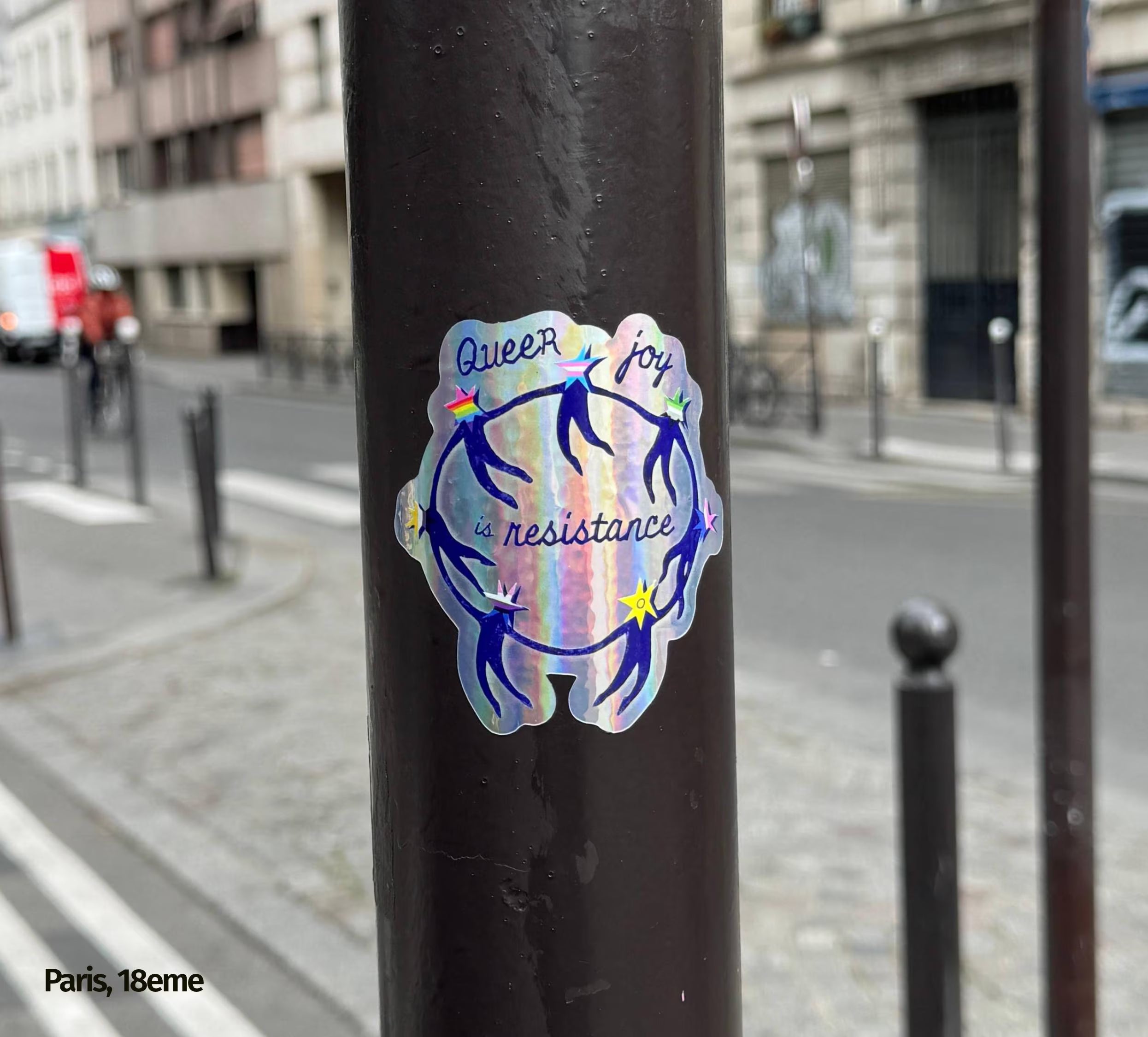Queer Joy Is Resistance ✶  Sticker Holographic