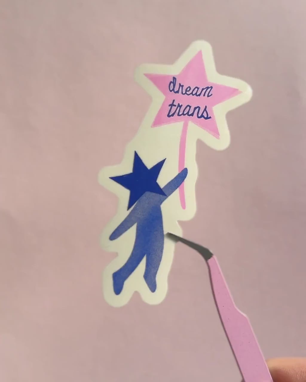 Autocollant « Dream Trans » ✶ Vinyle imperméable